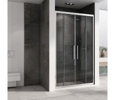 Душевая дверь ABBER Schwarzer Diamant AG33180H хром 