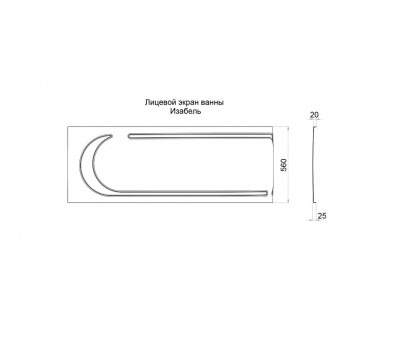 Экран Изабель 170 универсальный Triton Щ0000048748 