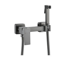 Гигиенический душ со смесителем Raffine F237T, оружейная сталь