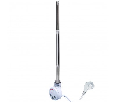 Электрический ТЭН Мег 1.0 600W RAL9016 белый, кабель спиральный с вилкой 