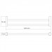Держатель полотенец WasserKRAFT Berkel K-6800 6840 Хром 