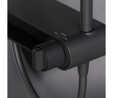 Душевая система со смесителем-полкой AM.PM X-Joy F0785A622 Черный 
