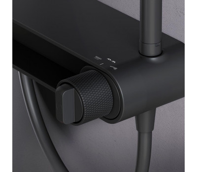 Душевая система со смесителем-полкой AM.PM X-Joy F0785A622 Черный 