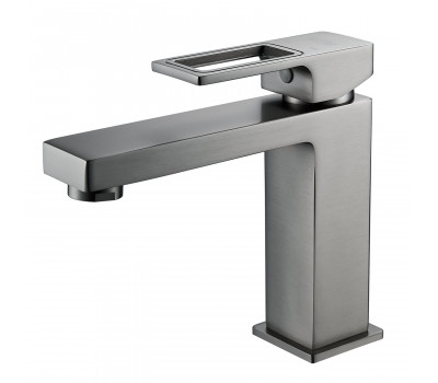 Смеситель для раковины Raffine F0196T, оружейная сталь