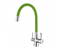 Смеситель Lemark Comfort LM3075C-Green для кухни  с подключением к фильтру с питьевой водой хром | зеленый 