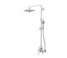 Душевая колонна со смесителем для душа Bravat F9173218CP-A-ENG Хром 