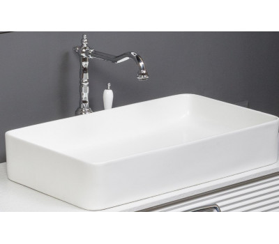 Раковина керамика прямоугольная Белая Armadi Art VALLESSI 872 