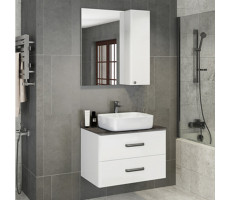 Зеркало-шкаф Comforty Амстердам-75 белый 