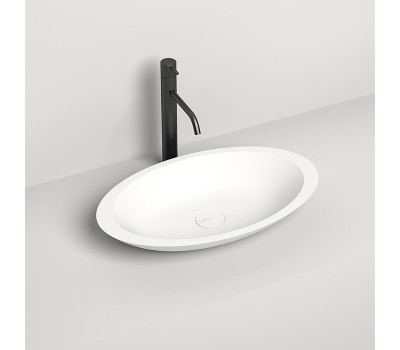 Раковина накладная Salini Callista 1101202SM S-stone Белый матовый 
