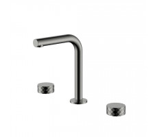 Смеситель на столешницу STICK DIAMOND на 3 отв. Gun Metal Boheme 152-GM графит матовый