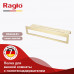 Полка RAGLO для ванной комнаты с держателем полотенец 400*103*82мм R340.04.03 золотой сатин 