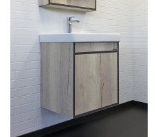 Тумба-умывальник Comforty Вена 55 дуб дымчатый с раковиной Адриана 55 00-00008928 Тумба-умывальник Comforty Вена 55 дуб дымчатый с раковиной Адриана 55 00-00008928