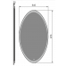 Зеркало RAVAL 55 с подсветкой Mono Mono.02.55/W/RL  
