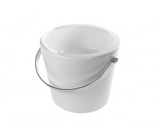 Раковина накладная Scarabeo 8801CR BUCKET полотенцедержатель, цвет White