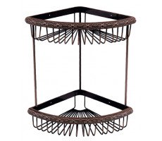Полка угловая Lemark Jasmine LM6682ORB 2-ярусная Lemark Jasmine LM6682ORB бронза 