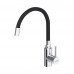 Смеситель для кухни с гибким изливом Dorff Logic D3007622 Черный 