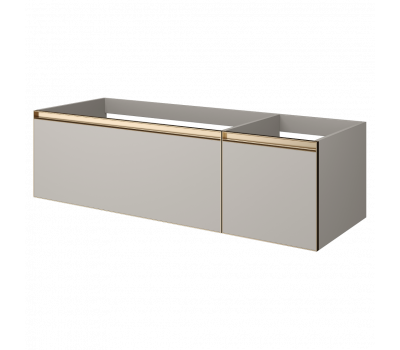 Тумба Armadi Art CASHMER QUATRO 2 140см профиль MATT GOLD 790-M2-140-CM-MG 