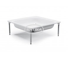 Поддон душевой стальной эмалированный 80х80х15 см ВИЗ ANTIKA APS-81101  Поддон душевой стальной эмалированный 80х80х15 см ВИЗ ANTIKA APS-81101