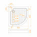 Душевой поддон полукруглый RGW SMC/R W Белый 800x800 57350488-01 Душевой поддон полукруглый RGW SMC/R W Белый 800x800 57350488-01