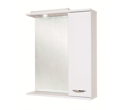 Шкаф-зеркало Onika Ника 60 белый, правый, с подсветкой 206016 Шкаф-зеркало Onika Ника 60 белый, правый, с подсветкой 206016