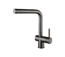 Смеситель для кухни Dosse, вороненая сталь, Do214418-GM, Paulmark 