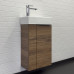 Тумба-умывальник Comforty Асти-40 дуб темно-коричневый с раковиной Comforty 9140 