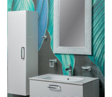 Пенал Armadi Art Linea белый+хром без ножек 845-WCR Пенал Armadi Art Linea белый+хром без ножек 845-WCR