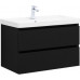 Тумба с раковиной Aquanet Вега 2.0 80 2 ящ. цв.черный (раковина Ирис) 00344747 Тумба с раковиной Aquanet Вега 2.0 80 2 ящ. цв.черный (раковина Ирис) 00344747