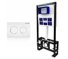 Инсталляция BETTOSERB Sava Free Standing+клавиша смыва COOL белый глянец (SFS40006466) 