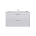 Тумба с раковиной для ванной подвесная Uperwood Modul 97х45х57 см, белая матовая 393020552 Тумба с раковиной для ванной подвесная Uperwood Modul 97х45х57 см, белая матовая 393020552