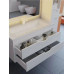 Тумба с раковиной для ванной подвесная Uperwood Modul 97х45х57 см, белая матовая 393020552 Тумба с раковиной для ванной подвесная Uperwood Modul 97х45х57 см, белая матовая 393020552