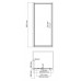 Душевая дверь WasserKRAFT Salm 27I 27I04 Хром 