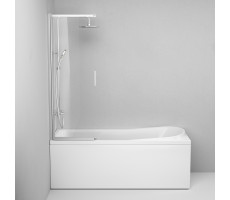 Шторка на борт ванны AM.PM Like W80S-100PS-150MT Стекло прозрачное; профиль хром матовый
