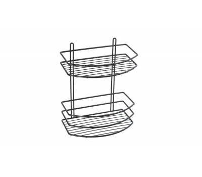 Полка Fixsen овальная двухэтажная черная FX-720B-2 