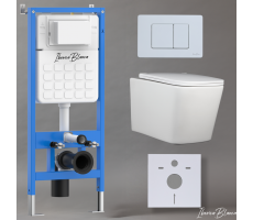 Комплект 3в1 IBERICA BLANCA инсталляция SILENCIO, унитаз TOLEDO ALTO белый, кнопка смыва INOX-C белый матовый (IB001.TLA.234.111) Комплект 3в1 IBERICA BLANCA инсталляция SILENCIO, унитаз TOLEDO ALTO белый, кнопка смыва INOX-C белый матовый (IB001.TLA.234.111)