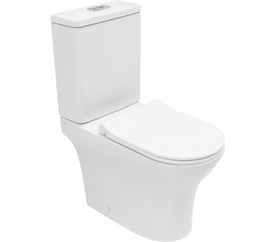 Унитаз компакт Logan Tornado 342797 цвет Белый с бачком и сиденьем Микролифт Унитаз компакт Logan Tornado 342797 цвет Белый с бачком и сиденьем Микролифт