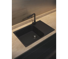 Кухонная мойка из искусственного камня Uperwood UPD-400, прямоугольная, цвет уголь 391020215 Кухонная мойка из искусственного камня Uperwood UPD-400, прямоугольная, цвет уголь 391020215