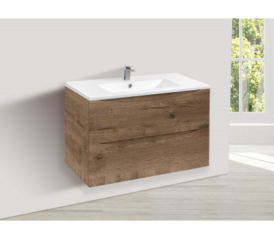 База под керамическую раковину Vincea Mia 750 VMC-2MC750VO подвесная, 2 выкатных ящика soft close, V.Oak База под керамическую раковину Vincea Mia 750 VMC-2MC750VO подвесная, 2 выкатных ящика soft close, V.Oak