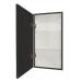 Зеркало-шкаф CONTINENT Mirror Box black Led 350х650 левый МВК063 