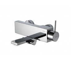 Смеситель для ванны короткий излив Bravat Arc F66061C-01A-ENG Хром 