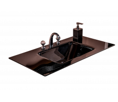 Столешница стекло Armadi Art 100см моноблок BLACK 852-100-B Столешница стекло Armadi Art 100см моноблок BLACK 852-100-B