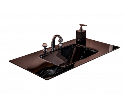 Столешница стекло Armadi Art 100см моноблок BLACK 852-100-B Столешница стекло Armadi Art 100см моноблок BLACK 852-100-B