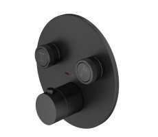 Внешняя часть встраиваемого смесителя для душа на 2 выхода Plumberia Selection PSBOX PSB1902NO 