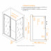 Душевой уголок RGW CL-133B (CL-13B + Z-03B) 1400x800 060913348-44 черный матовый 