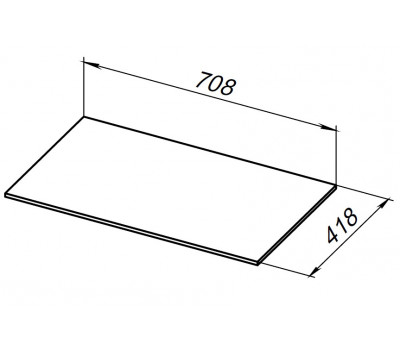 Столешница Allen Brau Liberty 75 1.330011.G графит 