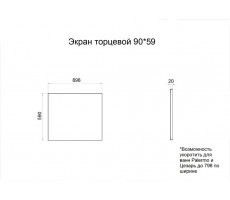 Экран торцевой 90*59 Triton Щ0000050934 