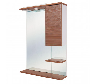 Шкаф-зеркало Onika Элита 60, штрокс коричневый, правый, с подсветкой 206024 Шкаф-зеркало Onika Элита 60, штрокс коричневый, правый, с подсветкой 206024