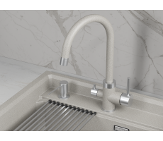 Смеситель для кухни GRANULA 5169, БАЗАЛЬТ 