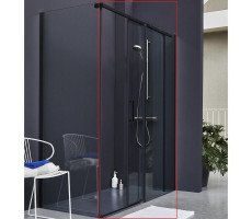 Душевая дверь Contra Black 140, раздвижная, профиль черный Jacob Delafon E22C140-BL 
