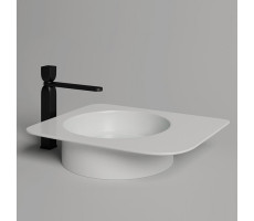 Раковина накладная Salini Ninfea 110521M S-stone Белый матовый 